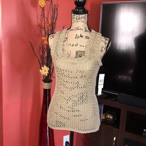 CHORD NETS GOLD TANK TOP “S”🔥🌟🌟